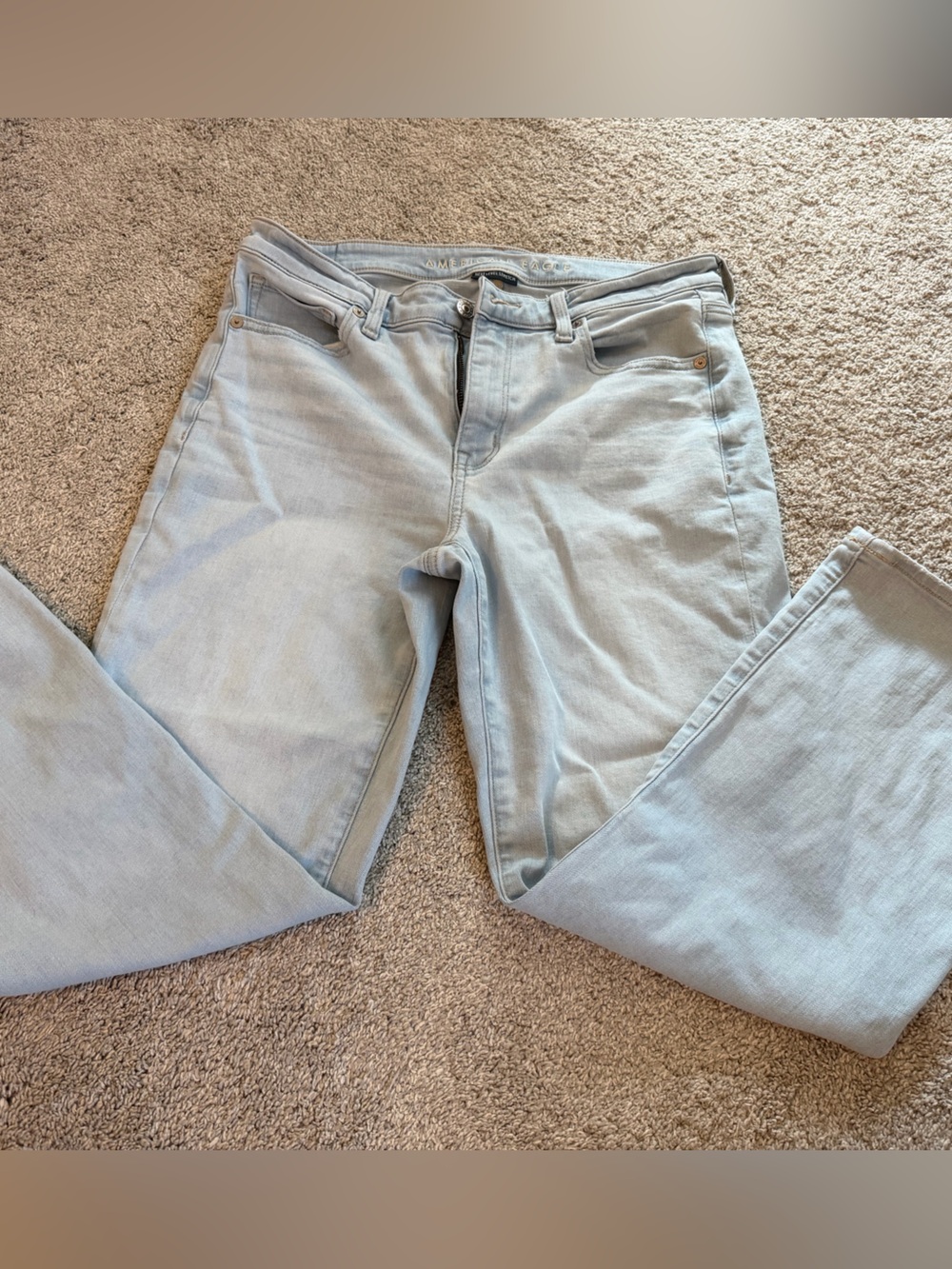 American Eagle Light Blue Stretch Jeans - Next Level Stretch